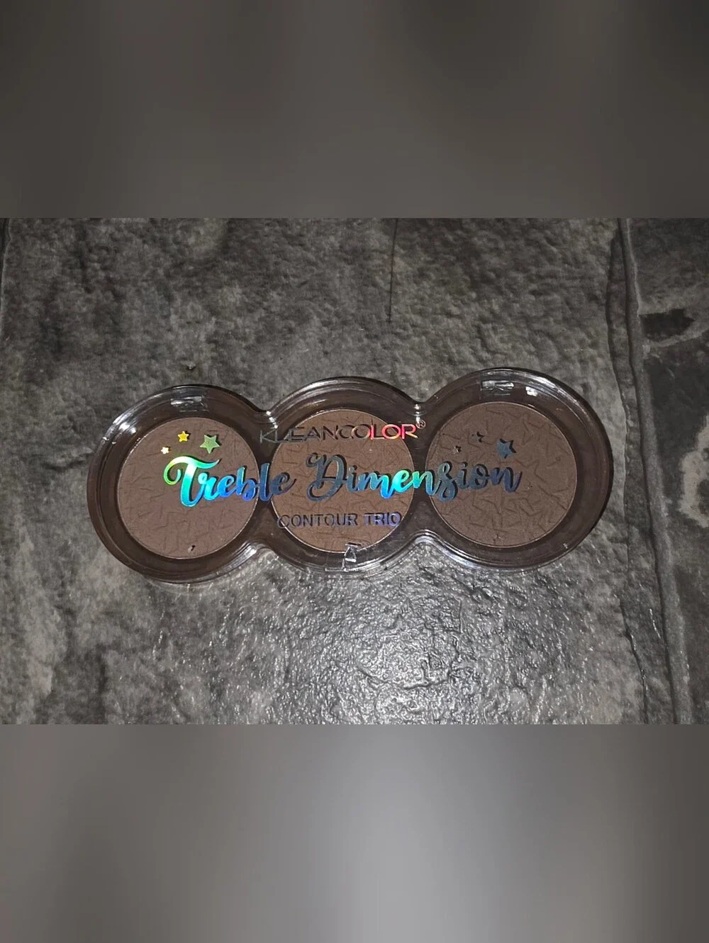 Kleancolor Treble Dimension Contour Trio - Deep Shadow 0.26oz BNIB